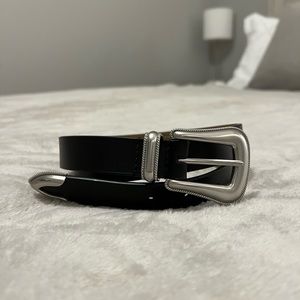 Black Western Belt - A&F - Size XS/S